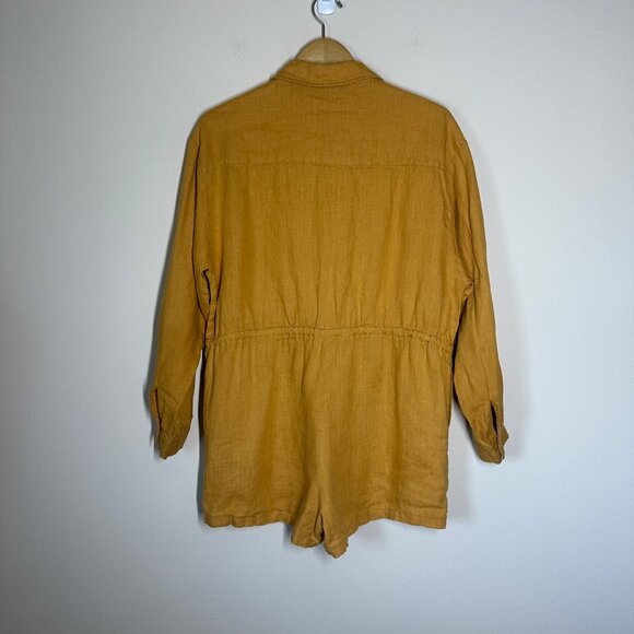 Dissh Maxie Linen Shirt Playsuit Romper Womens Size 6 Resortwear Minimalist Vaca - Picture 12 of 12